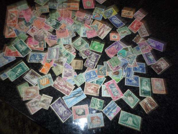 150 X SOUTH AFRICA UNION USED STAMPS OFF PAPER SEE PICS