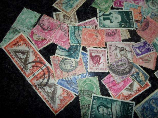 150 X SOUTH AFRICA UNION USED STAMPS OFF PAPER SEE PICS