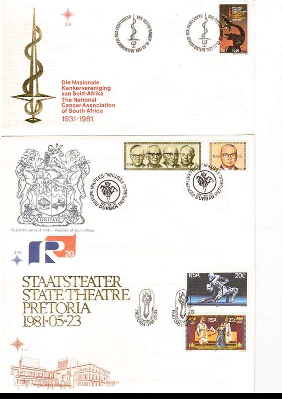 36 X RSA FIRST DAY COVERS SEE PICS
