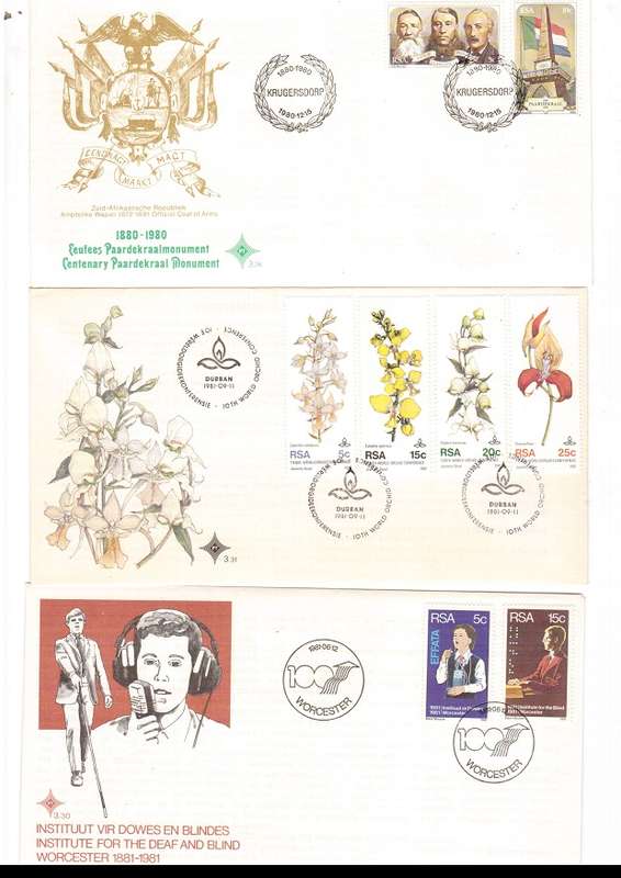 36 X RSA FIRST DAY COVERS SEE PICS