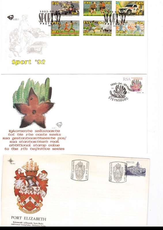 70 X RSA FIRST DAY COVERS ONLY SOME SCANNED SEE PICS