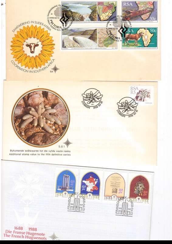 70 X RSA FIRST DAY COVERS ONLY SOME SCANNED SEE PICS