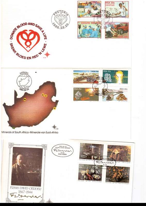 70 X RSA FIRST DAY COVERS ONLY SOME SCANNED SEE PICS