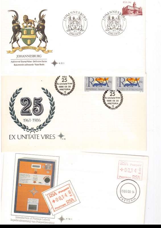 70 X RSA FIRST DAY COVERS ONLY SOME SCANNED SEE PICS