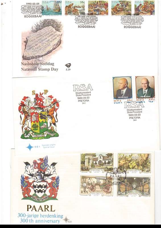 70 X RSA FIRST DAY COVERS ONLY SOME SCANNED SEE PICS