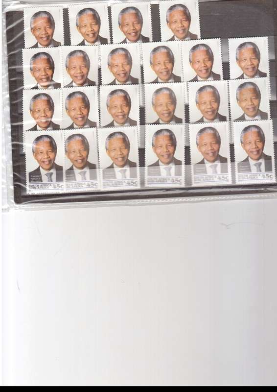 22 X MANDELA RSA 45 CENT MINT STAMPS SEE PICS