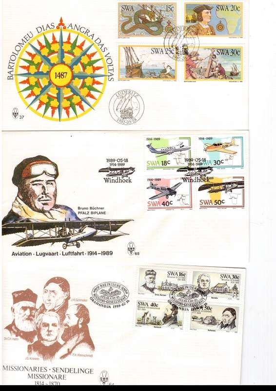44 X SOUTH WEST AFRICA FIRST DAY COVERS SEE PICS