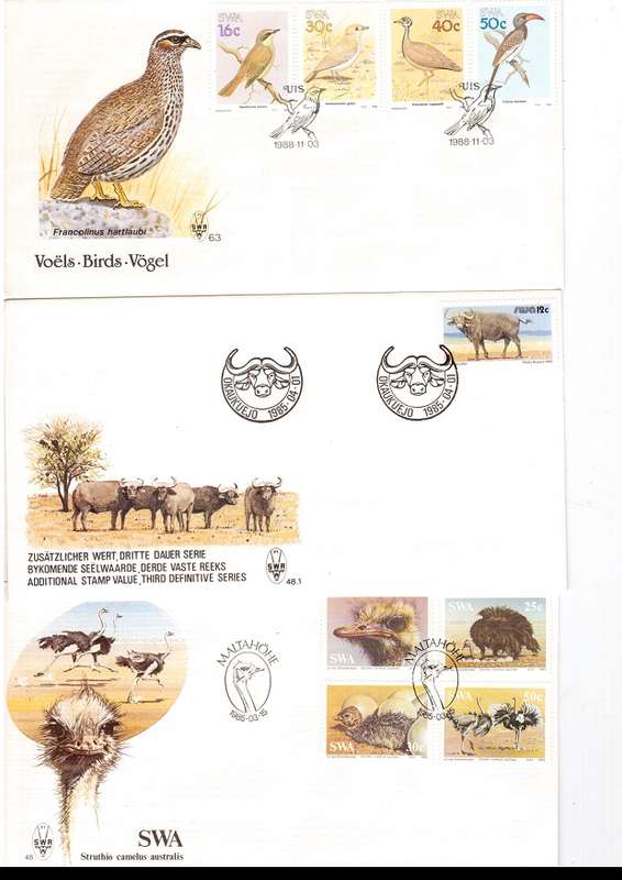 44 X SOUTH WEST AFRICA FIRST DAY COVERS SEE PICS