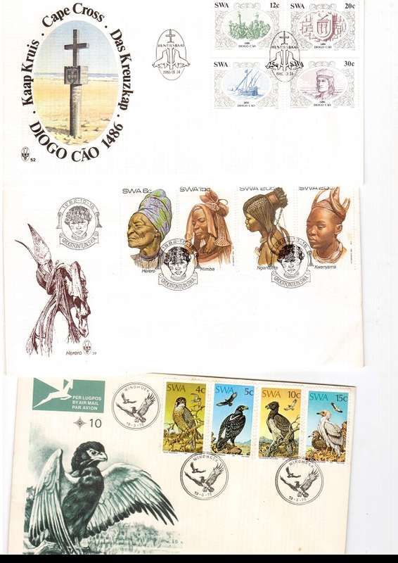 44 X SOUTH WEST AFRICA FIRST DAY COVERS SEE PICS