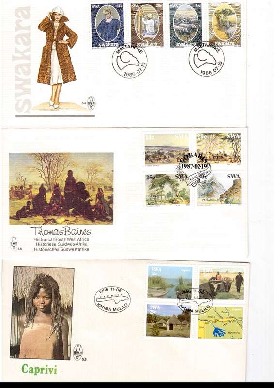 44 X SOUTH WEST AFRICA FIRST DAY COVERS SEE PICS