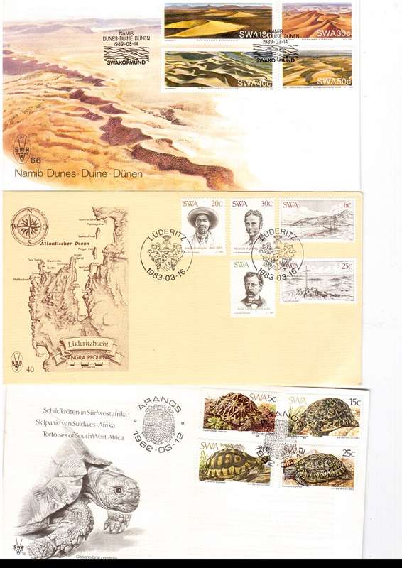 44 X SOUTH WEST AFRICA FIRST DAY COVERS SEE PICS