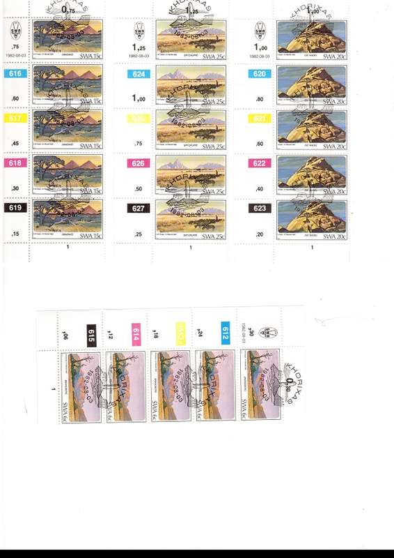 SWA MINT AND USED STAMPS AND FDCS SEE PICS