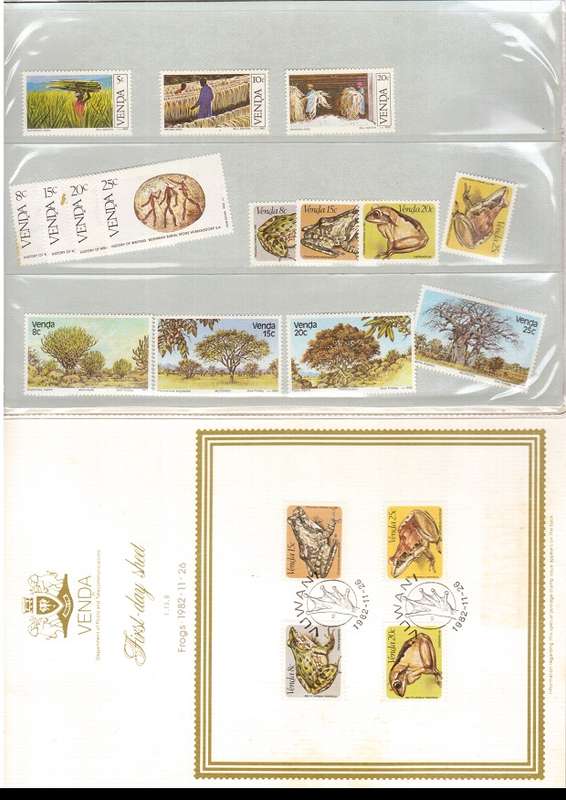 RSA AND HOMLAND FDCS AND MINT AND USED STAMPS SEE PICS