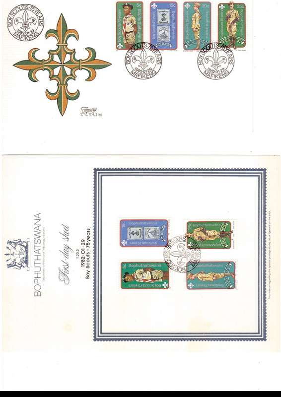 BOPHUTHATSWANA FDCS MINT AND USED STAMPS SEE PICS