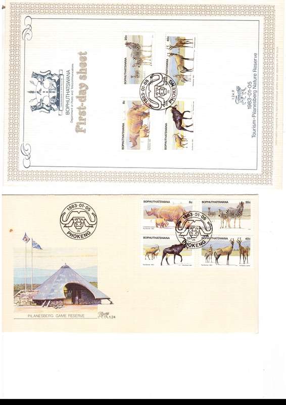 BOPHUTHATSWANA FDCS MINT AND USED STAMPS SEE PICS