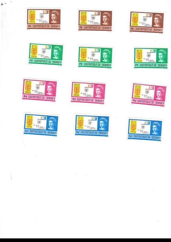 GREAT BRITAIN JERSEY 44 X MINT STAMPS SEE PICS