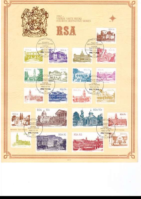 4 X RSA DEFINITIVE SERIES PLUS LARGE FDC SEE PICS