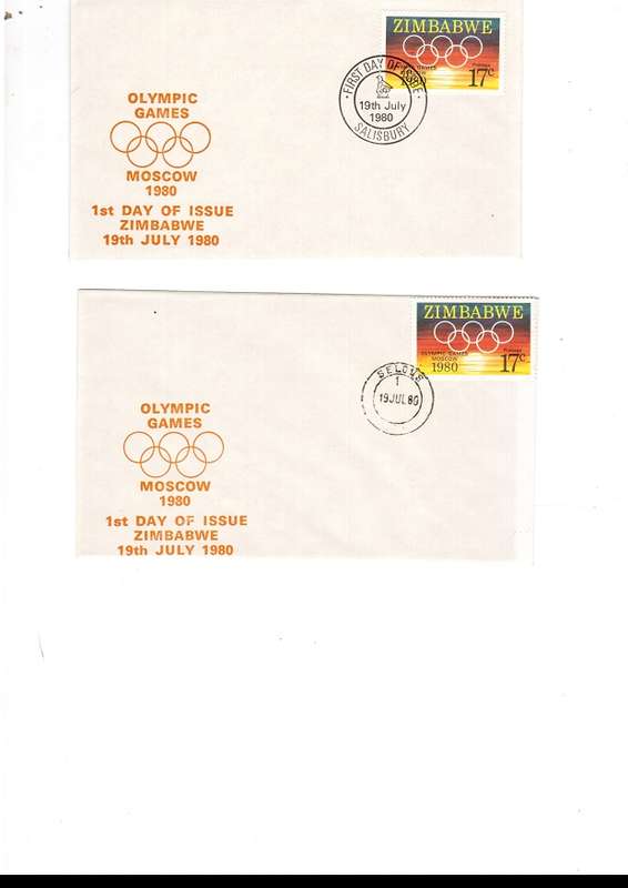 ZIMBABWE 5 X FDC`S AND MINT STAMPS SEE PICS
