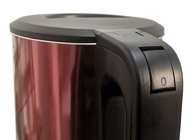 Hoffmans 2.5L Encased Glass Electric Kettle - Red