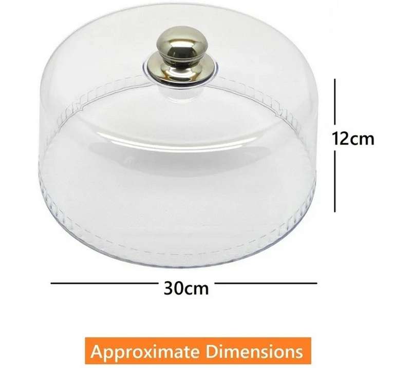Cake Dome / Food Cover Acrylic - Transparent 30cm