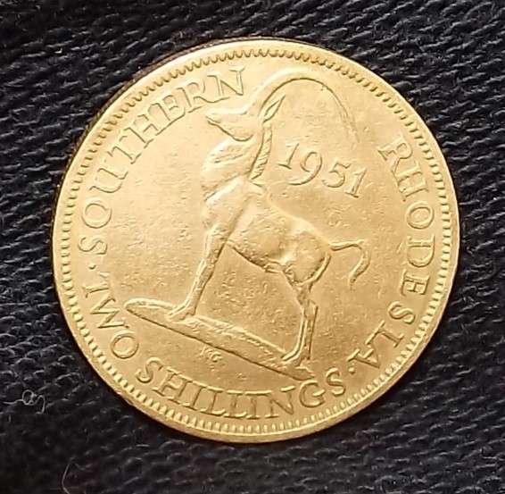1951  Southern Rhodesia  2 shillings VF