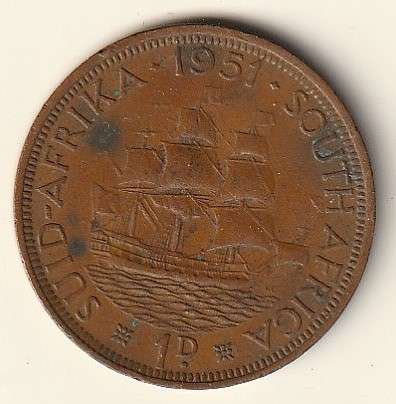 1951 Penny Union of South Africa