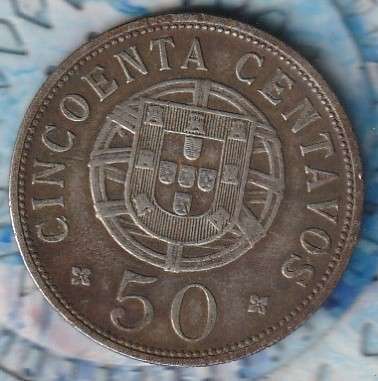 1927 Angola 50 Centavos Portuguese Republic KM#69