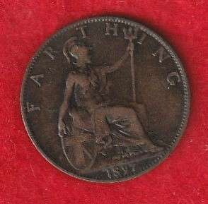1897 Farthing Queen Victoria, Great Britain