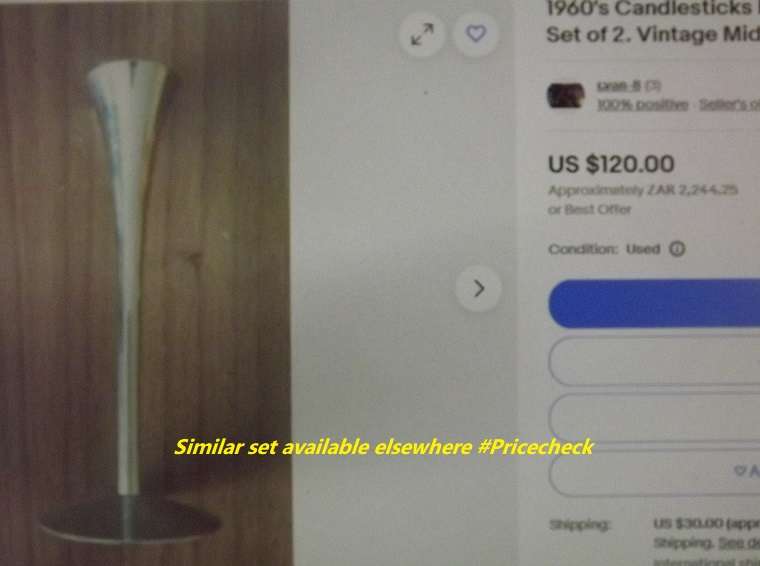 1960 Solingen Germany candle stick holders /Arthur Salm -Germany