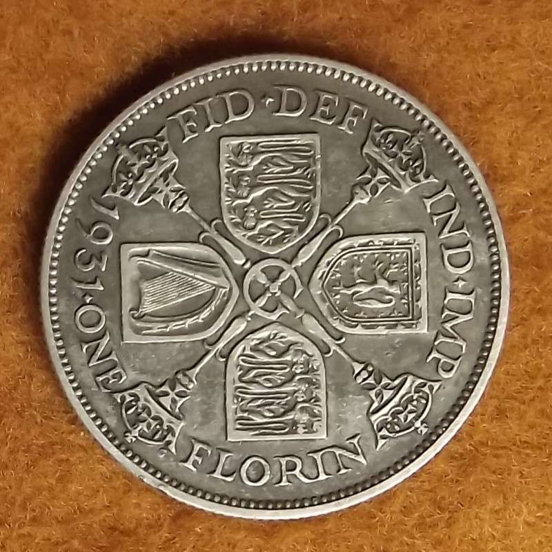 Rare 1931 Florin Great Britain