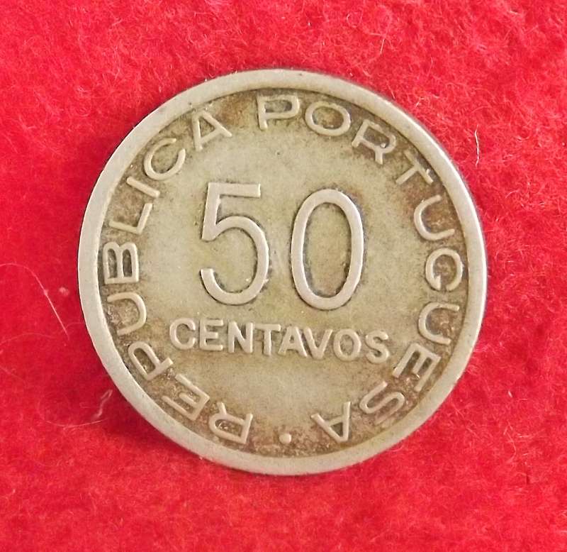 RARE 1936 Mozambique 50 Centavos