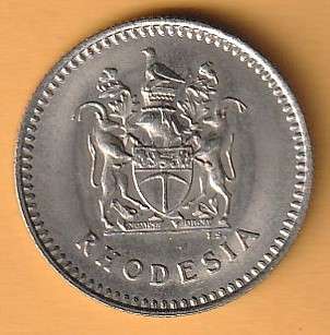 1975 Rhodesia 10 Cents -Brilliant UNC
