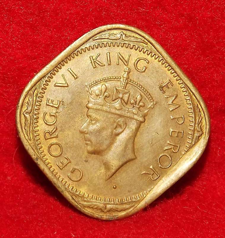 1942 UNC India - 2 Annas- British Rule- Superb!