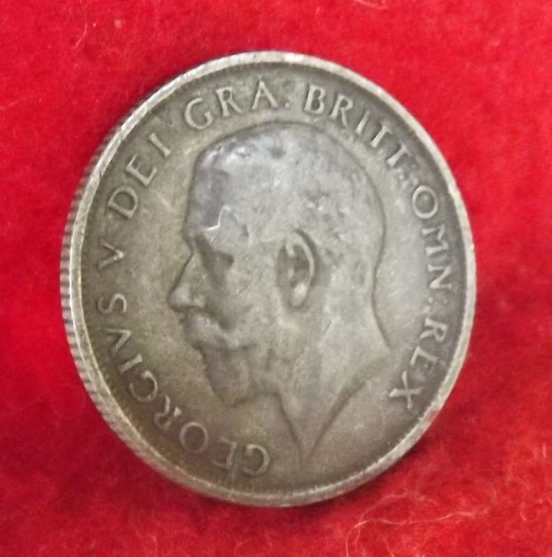 1918 KGV Shilling, Great Britain- Sterling Silver High value- LOW START