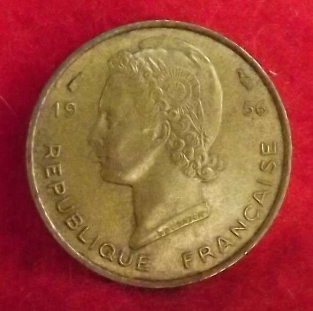 1956 French West Africa 5 Francs