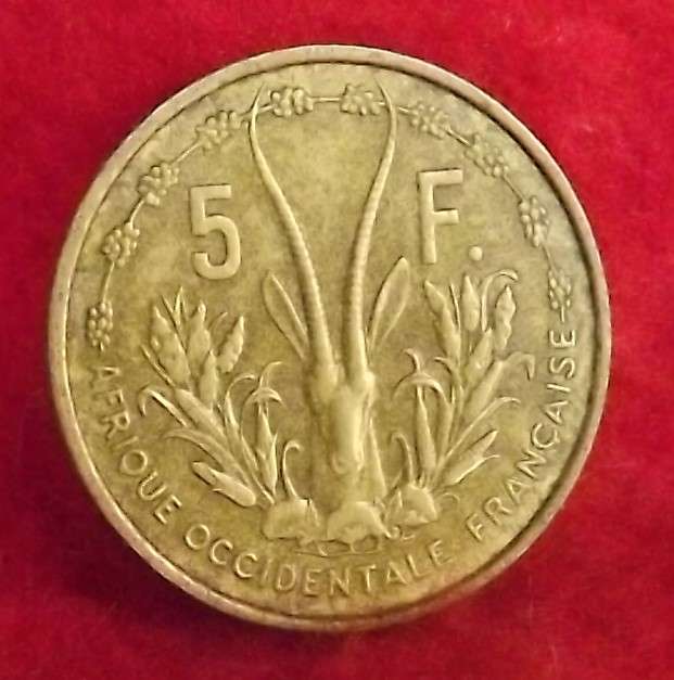 1956 French West Africa 5 Francs
