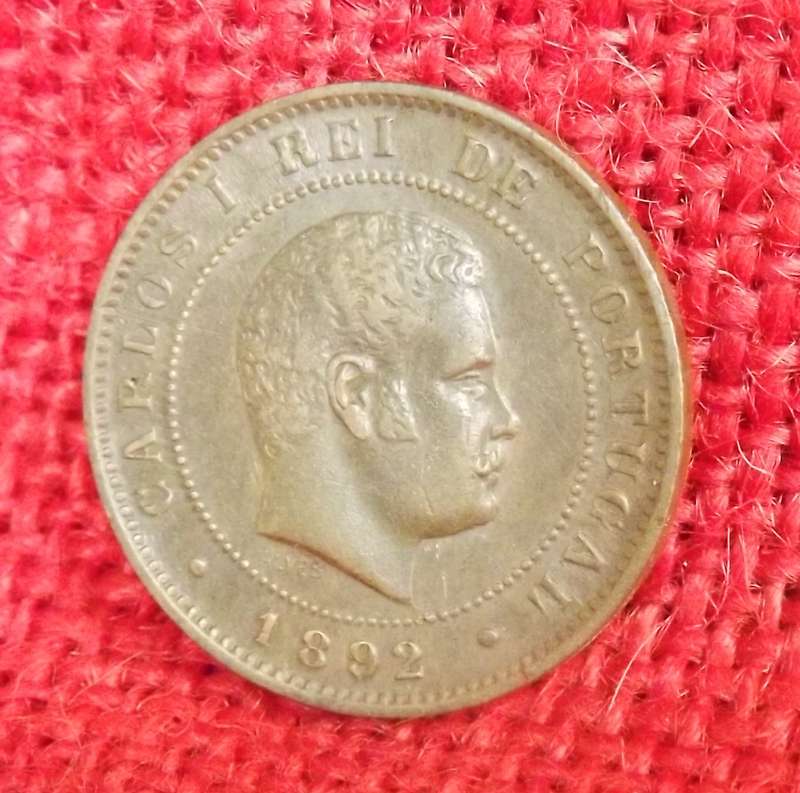 1892 PORTUGAL 10 REIS RULER CARLOS I