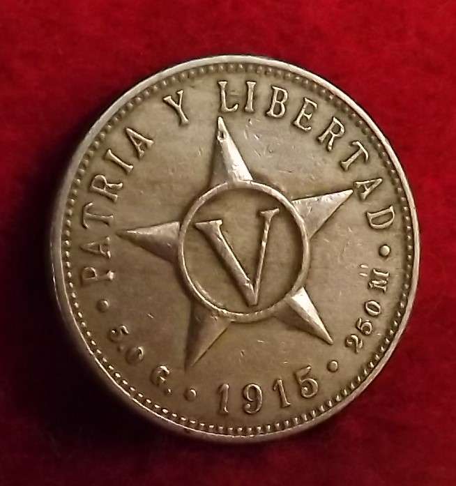 1915 Cuba 5 Centavos