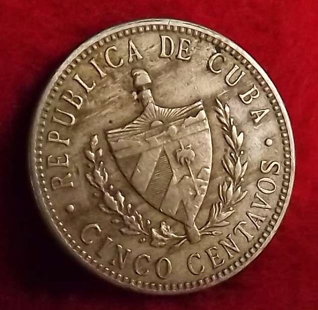 1915 Cuba 5 Centavos
