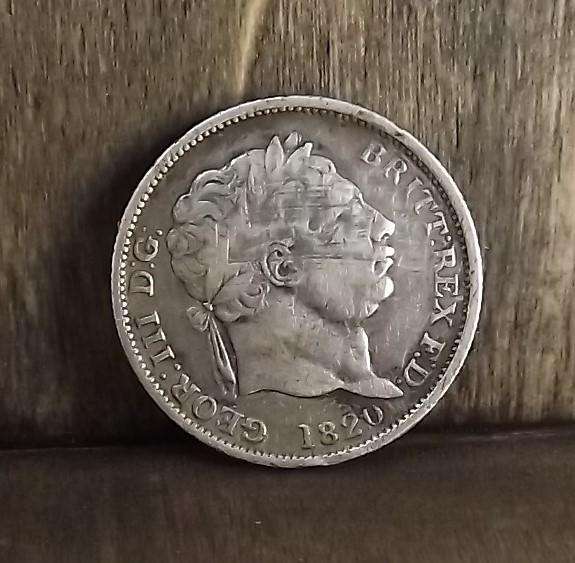1820 extremely RARE George III Shilling