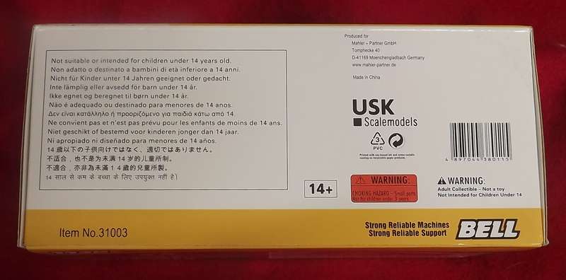 On Special !! Die Cast Bell B30E Articulated Dump Truck Scale 1:50  USK .