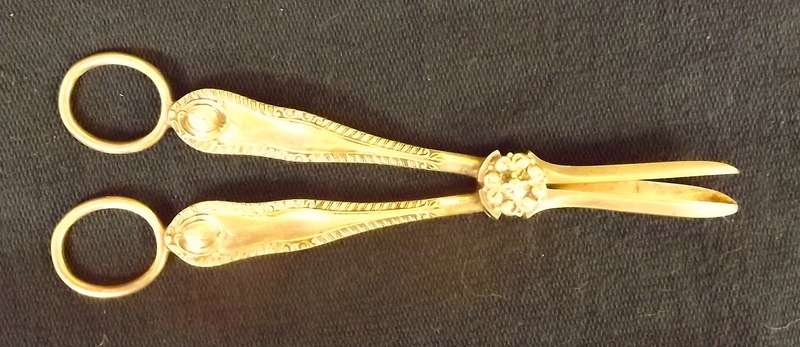 Rare Victorian Grape shears silver