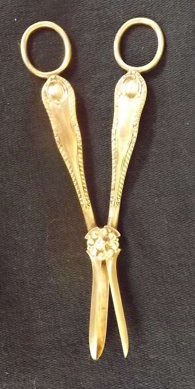 Rare Victorian Grape shears silver