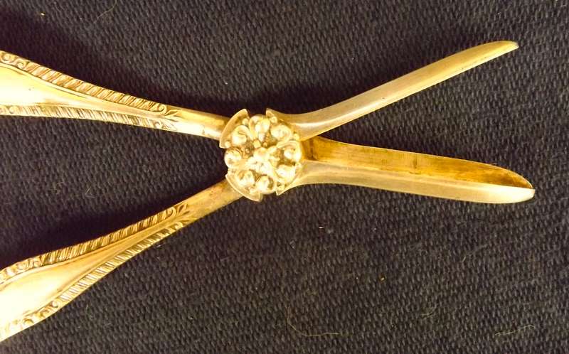 Rare Victorian Grape shears silver