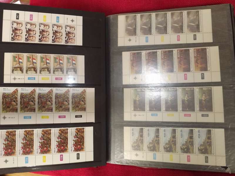 R.S.A Complete Album Control blocks and strips- 36 Pages Mint