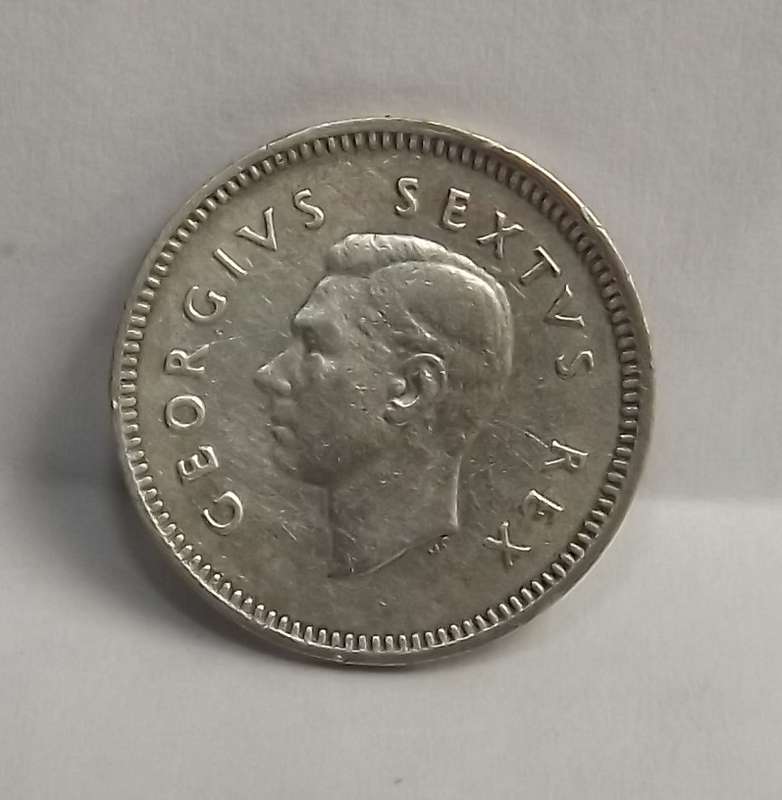 1951 3 Pence/ Tickey South Africa  High-grade #2