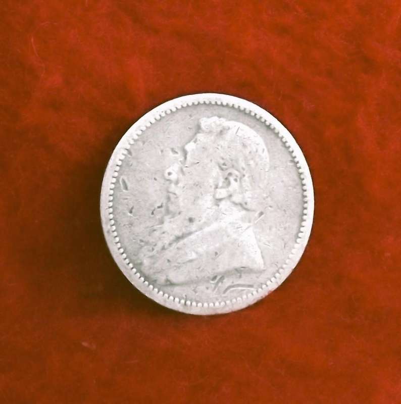 1892 ZAR Sterling Silver Three Pence