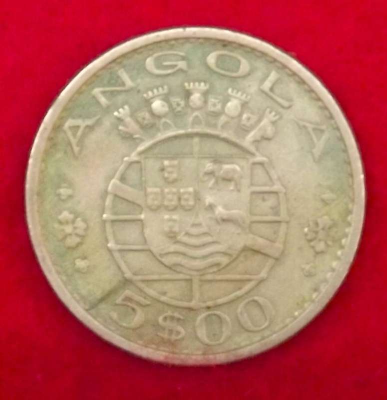 1973 Angola 5 Escudos, Portuguese Rule