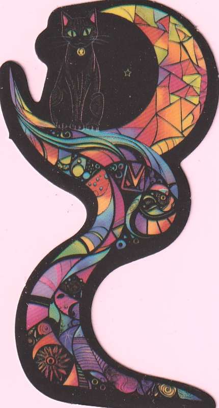 Gothic Cat Stickers for Cat Lovers, Gothic Theme (Lot 1)