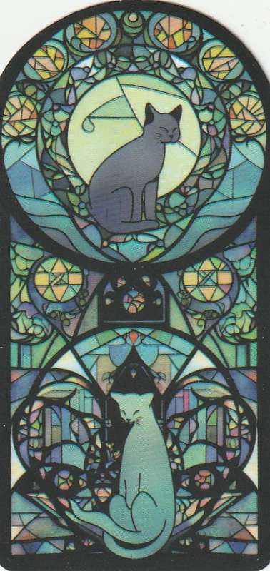 5 Gothic inspired Cat Stickers for cat lovers, Gothic theme (Lot 2)